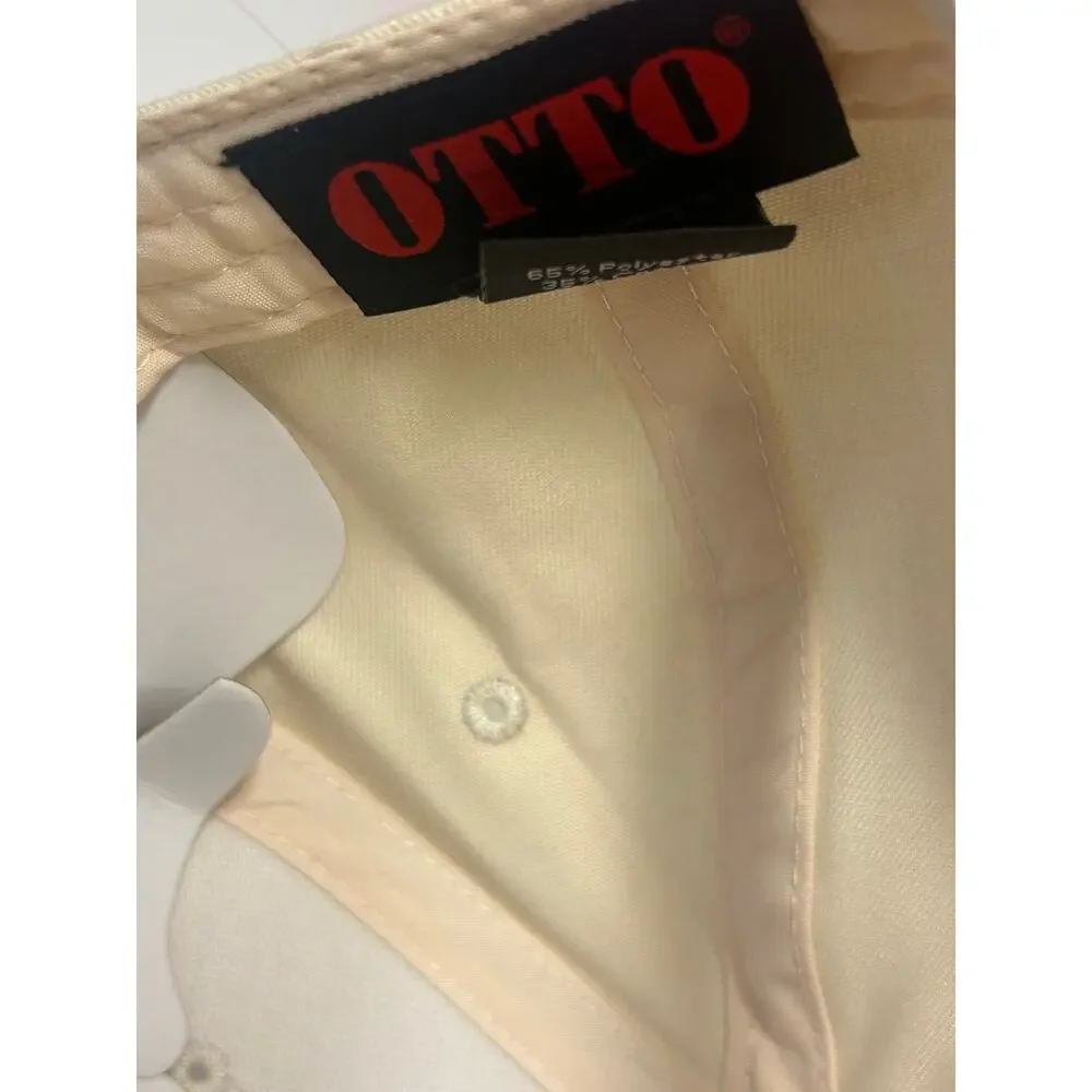 NWOT OTTO Cream and Dark Green Megan Moroney Luckey Green Hat